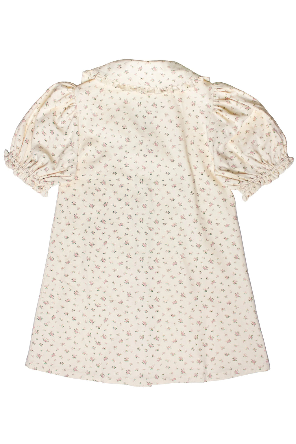 Floral Peter Pan Collar Denim Dress