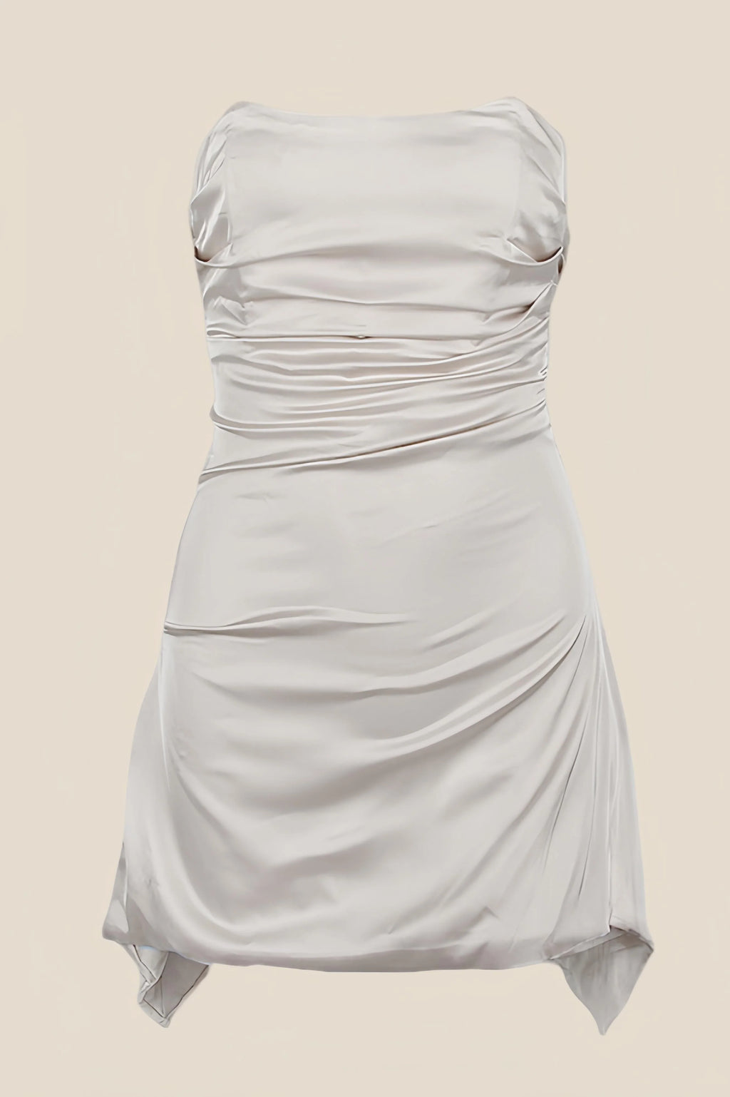 Strapless Floral Ruched Short Homecoming Dress