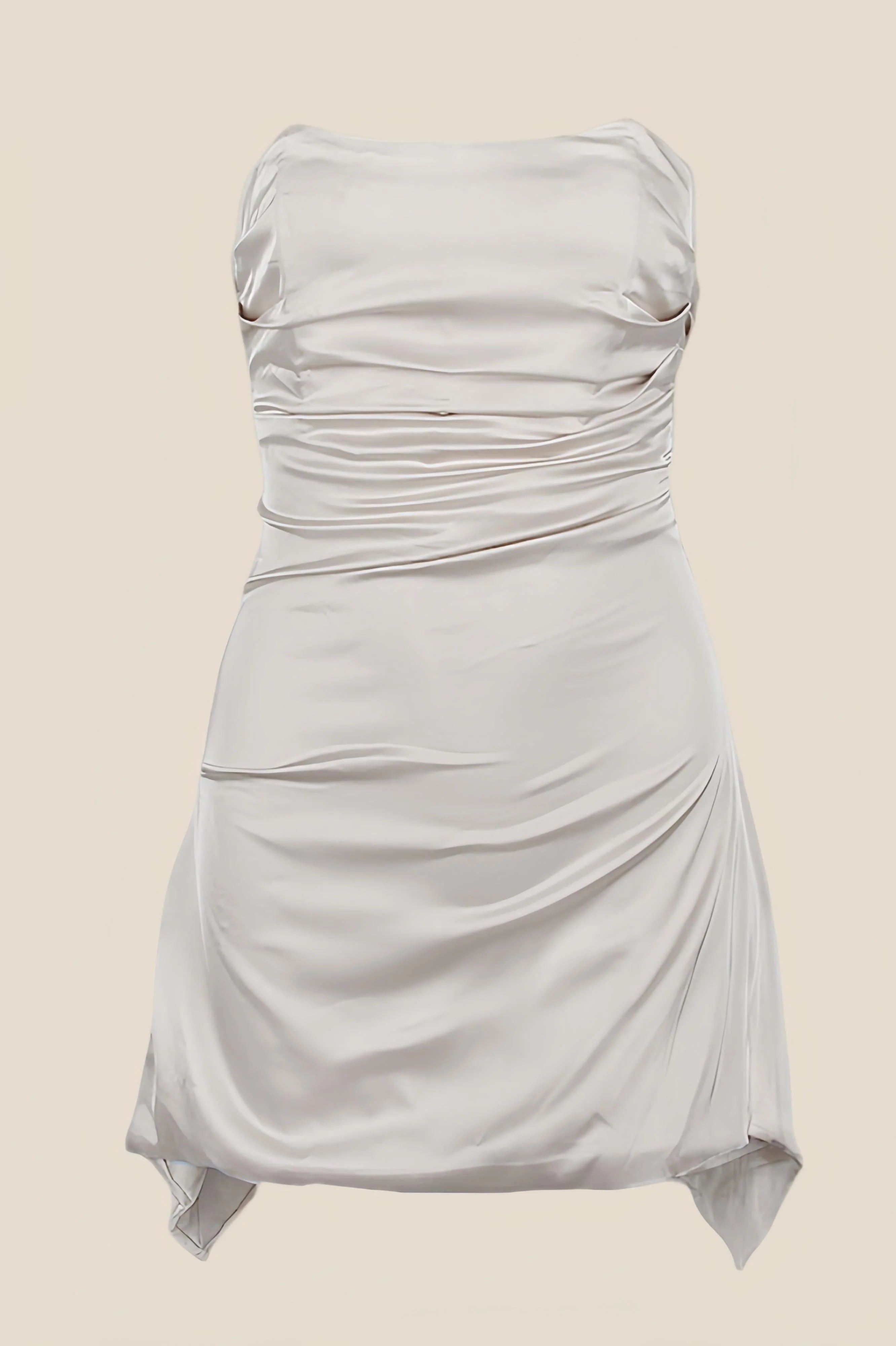 Strapless Floral Ruched Short Homecoming Dress