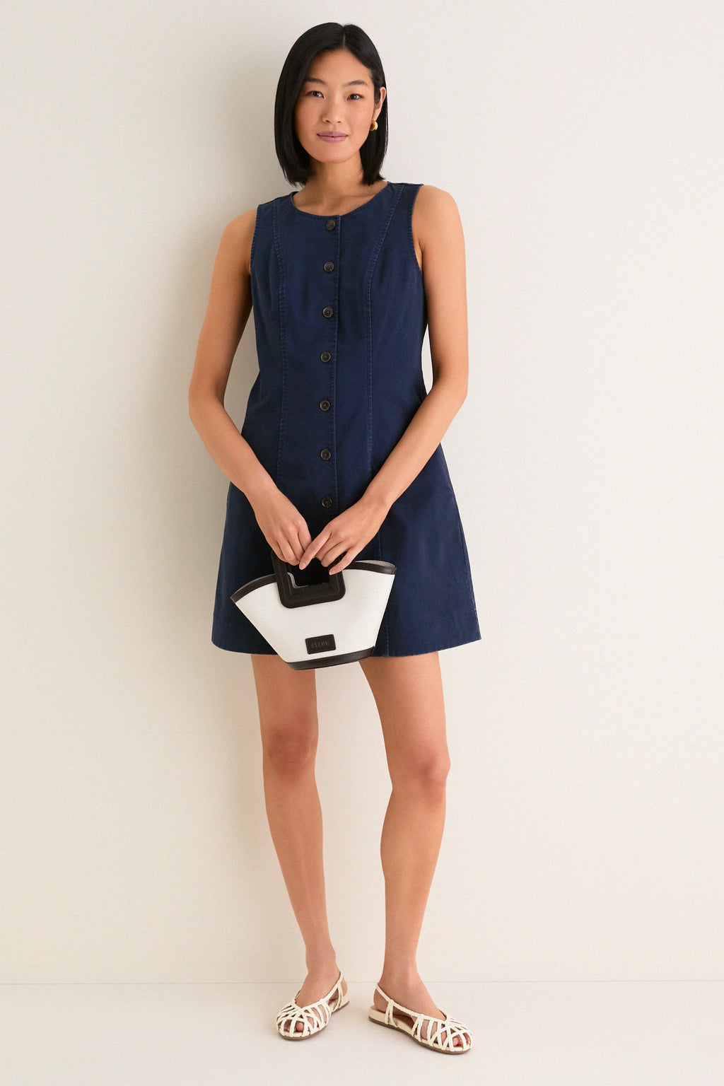 Navy Chino Rhoda Mini Dress