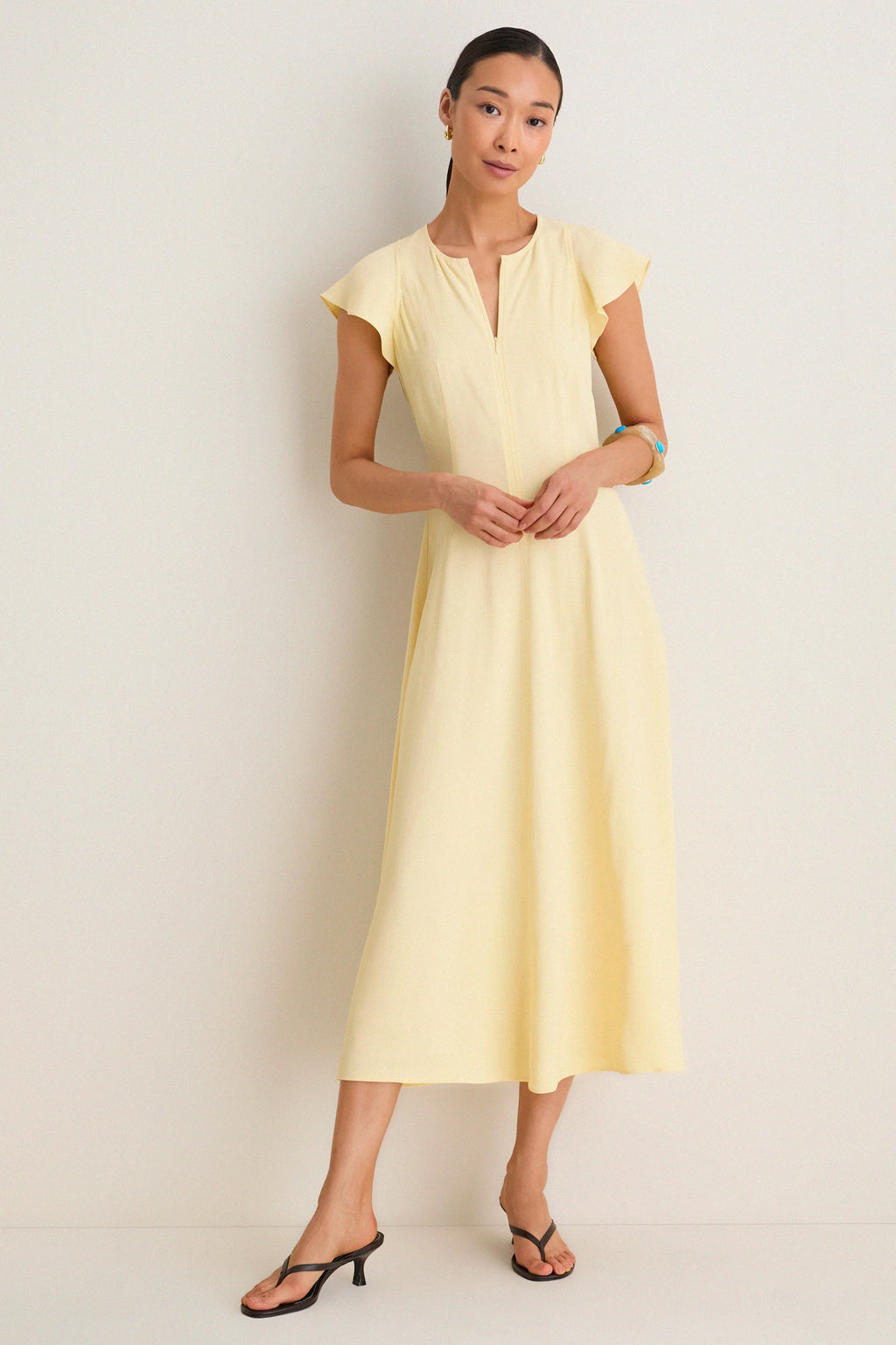 Double Cream Gisa Zip Dress