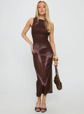 Fayola Maxi Dress Floral Brown