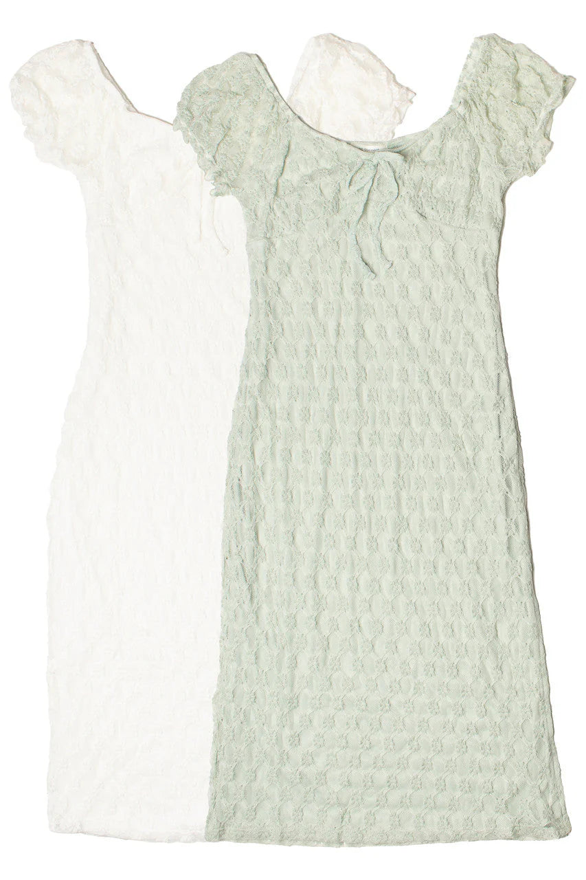 Floral Lace Sweetheart Midi Dress