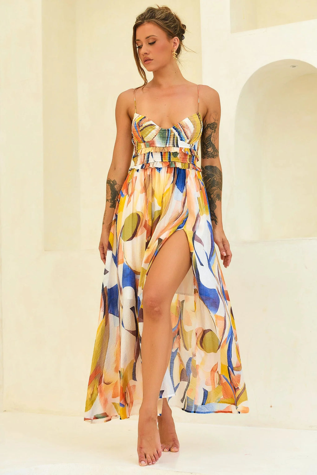 Radiance Maxi Dress - Blue Multi