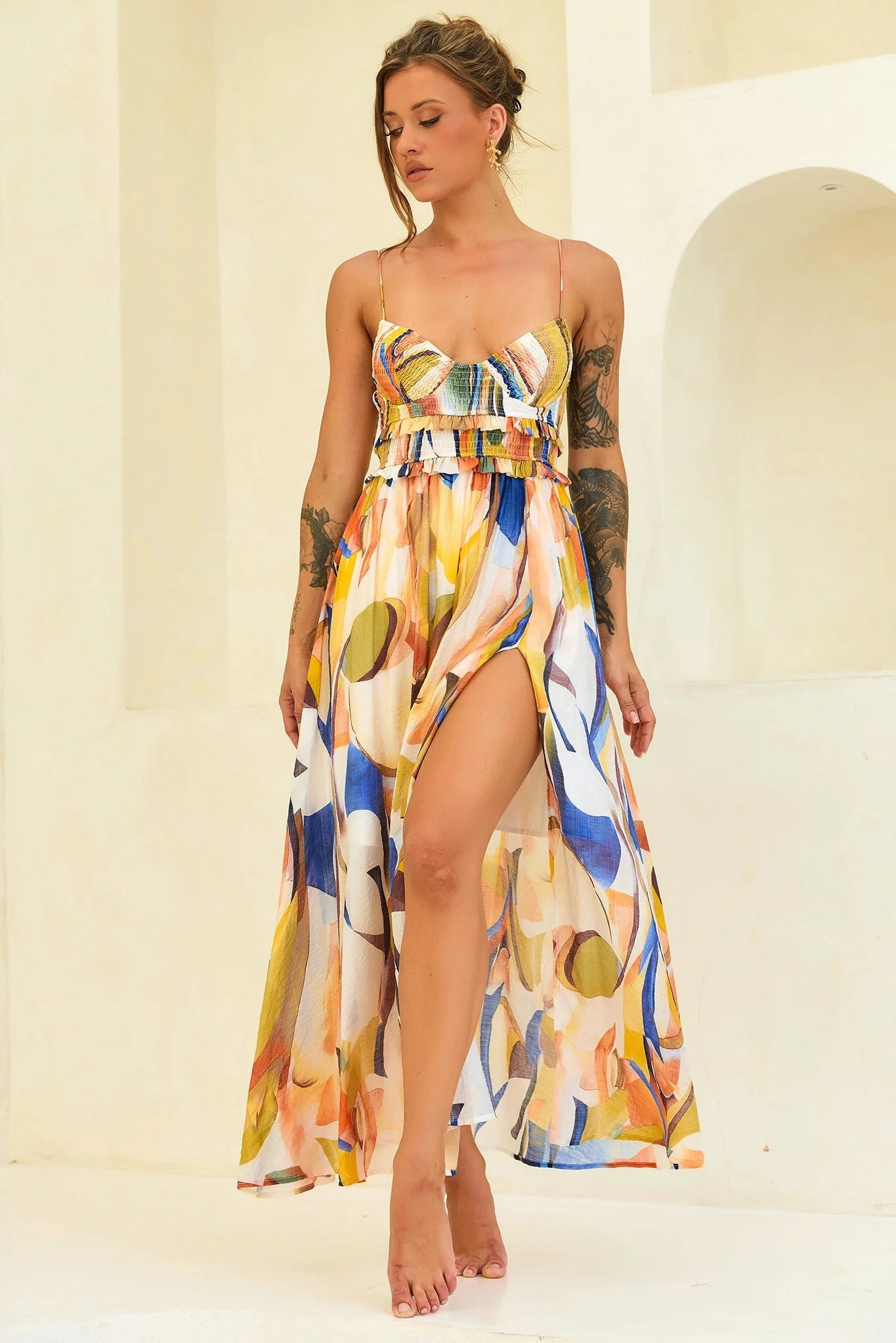 Radiance Maxi Dress - Blue Multi