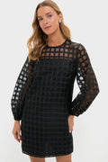 Organza Windowpane Janie Mini Dress