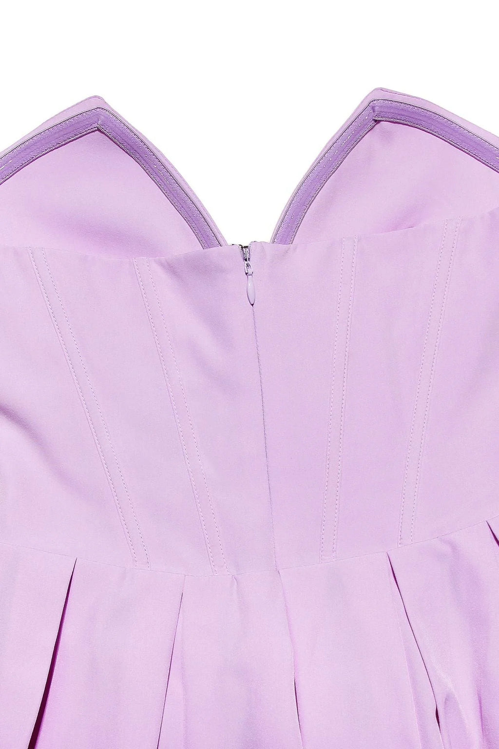 V-neck Pink Pleated Short Party Dress
