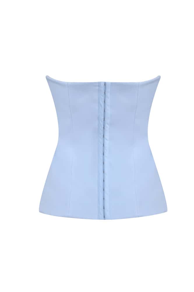 Two Piece One Shoulder Ruched Long Dress with Corset