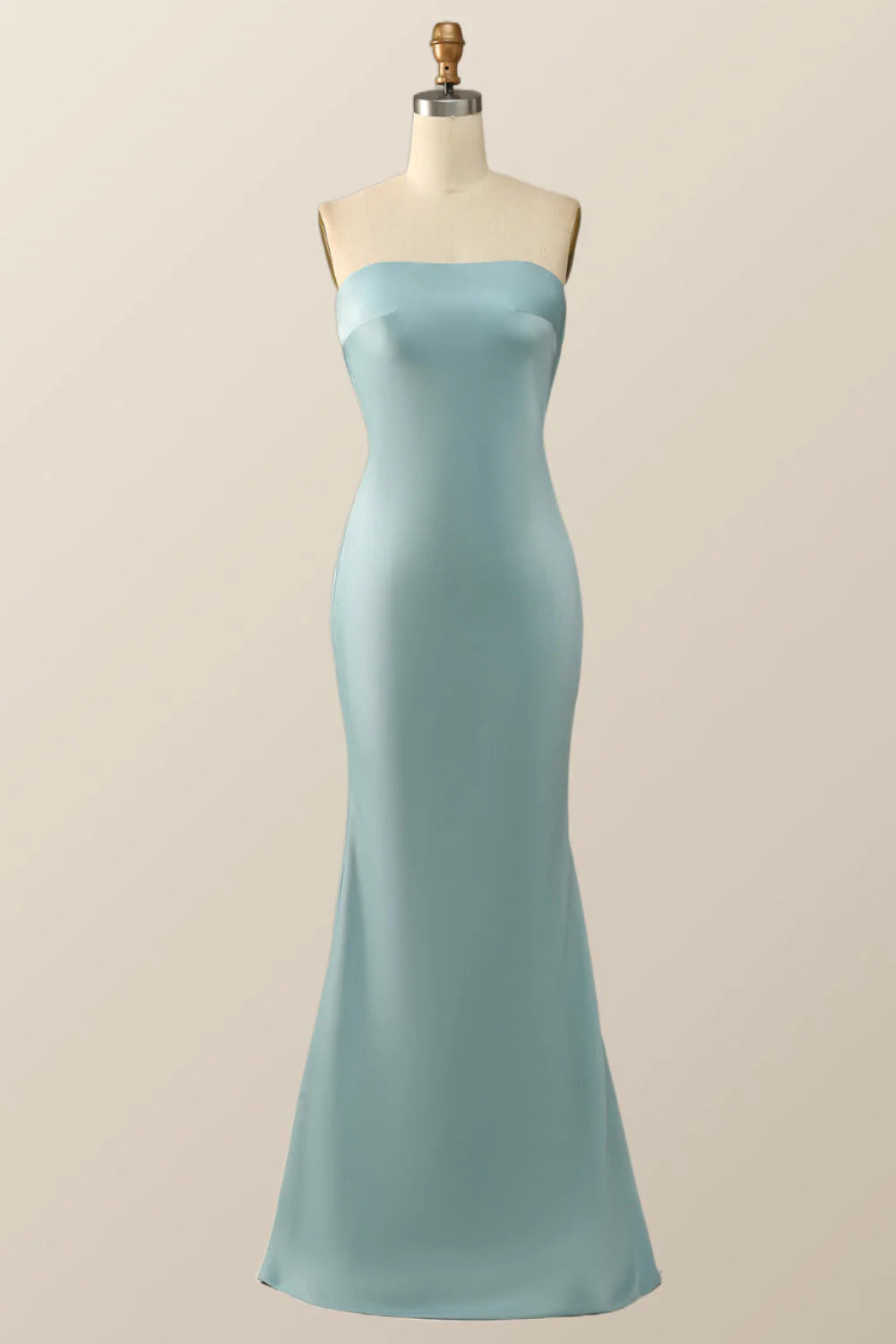 Strapless Jade Mermaid Long Dress