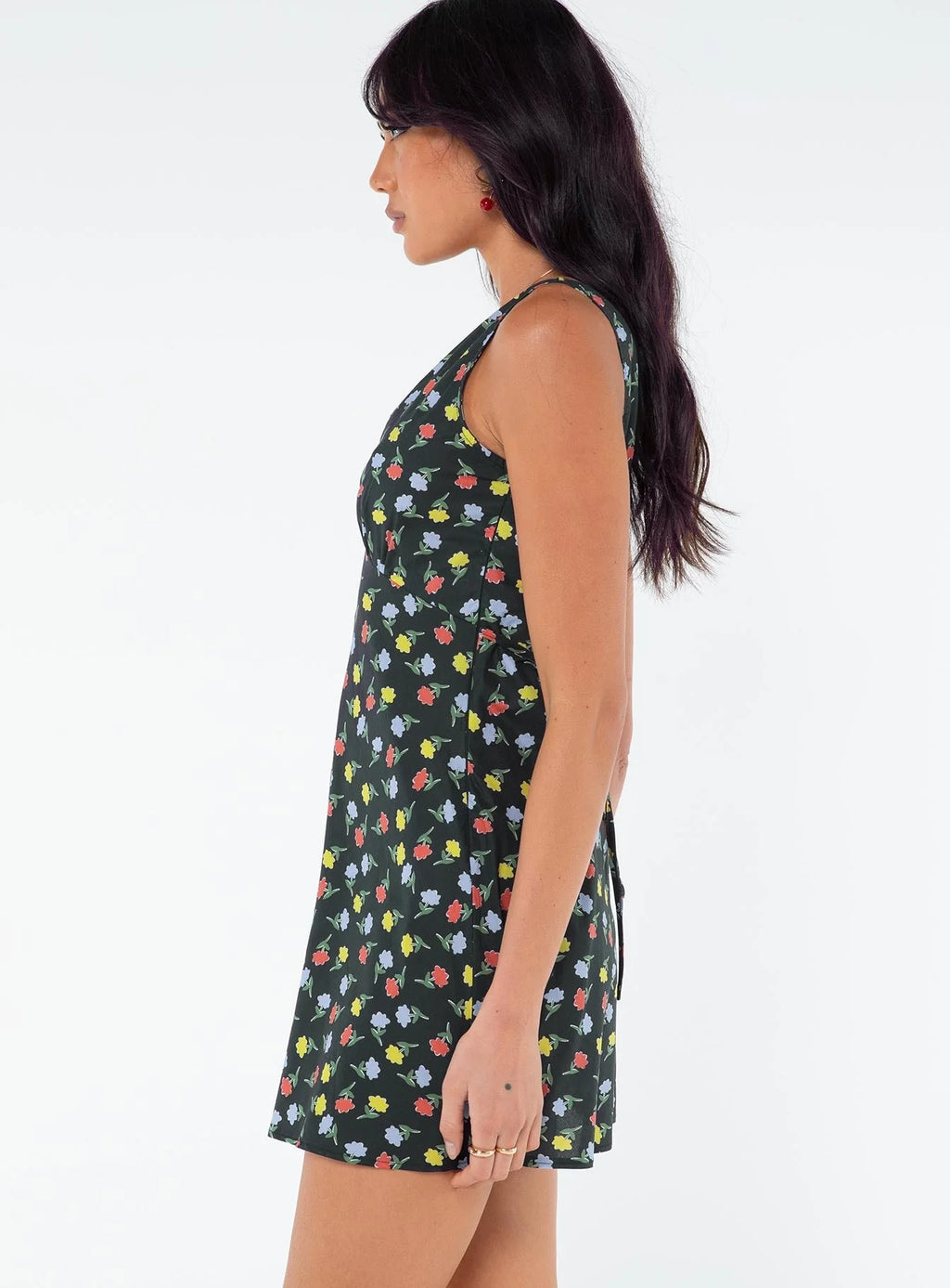 Nellie Mini Dress Black / Multi Floral