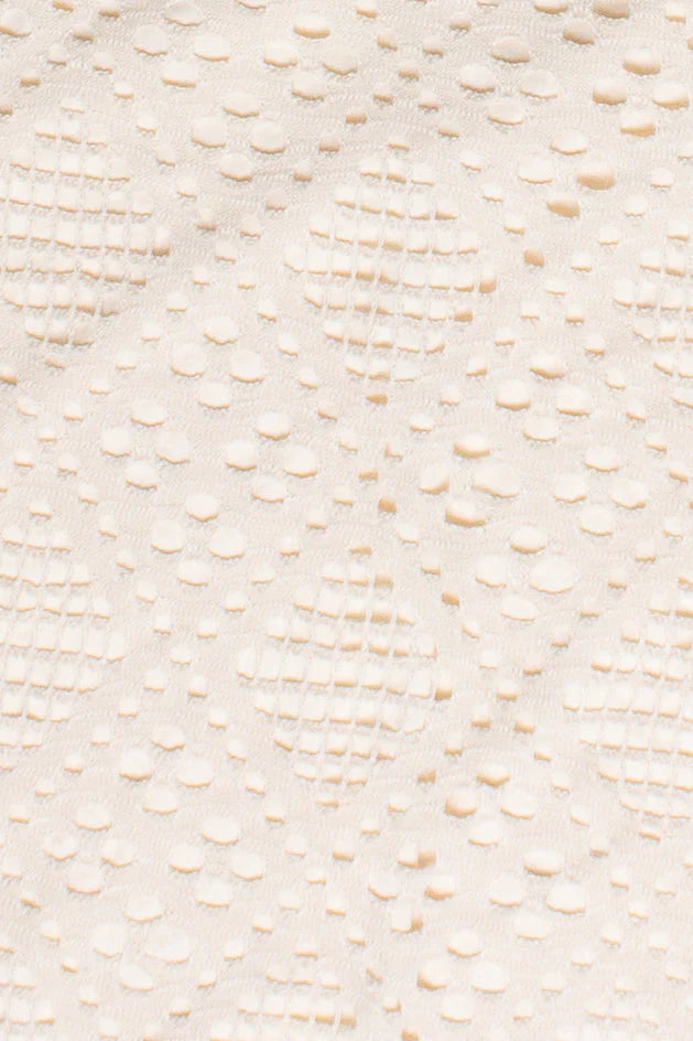 Diamond Pointelle Beaded Halter Mini Dress
