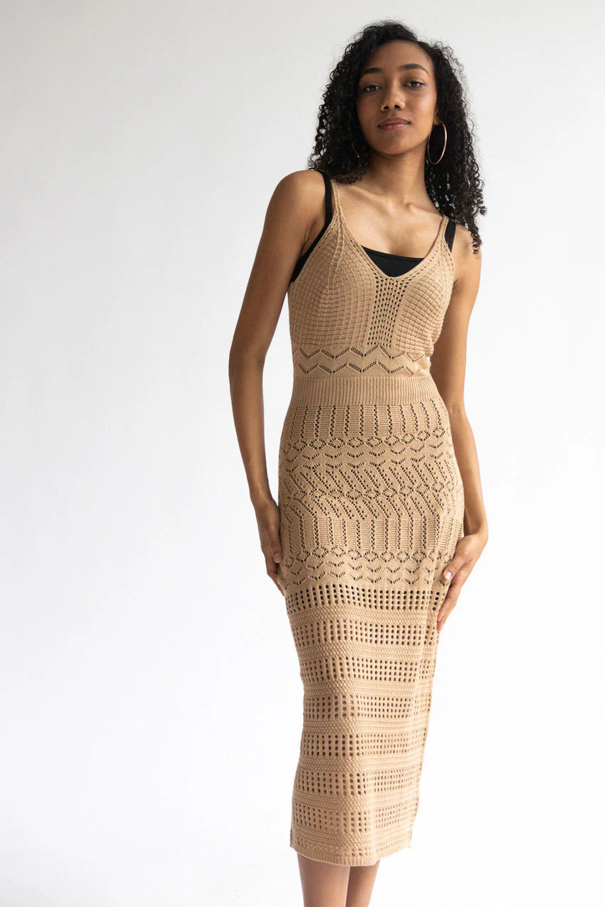Pointelle Maxi Dress
