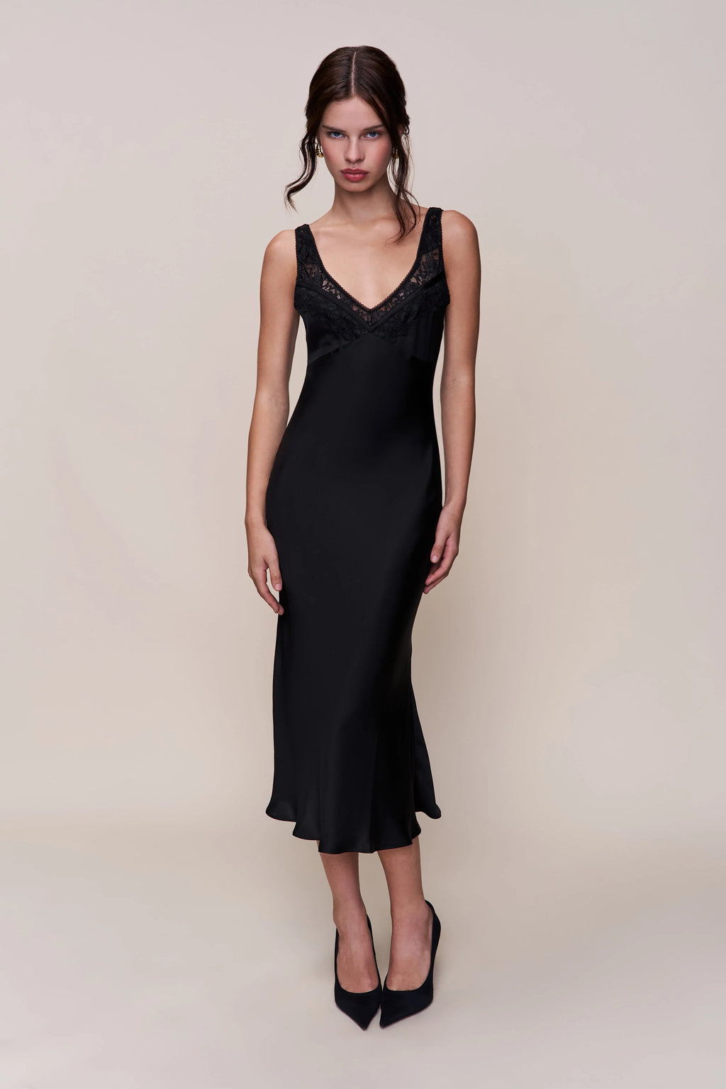 Scaosi Lace Detail Slip Dress