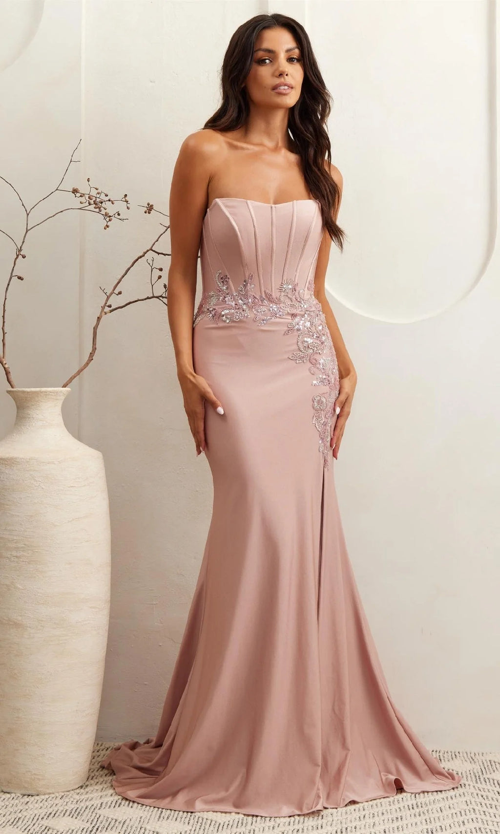 Amelia Couture Long Formal Dress 7057