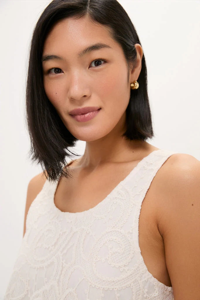 Ivory Lace Organza MaryLiza Swing Dress