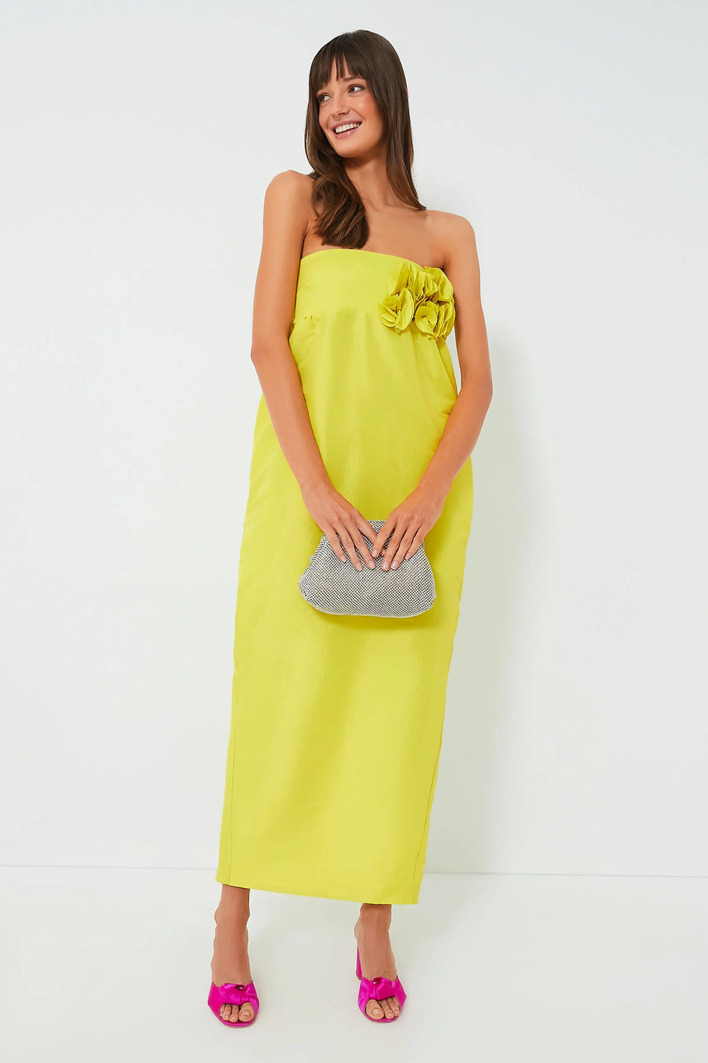 Neon Yellow Rosseta Dress