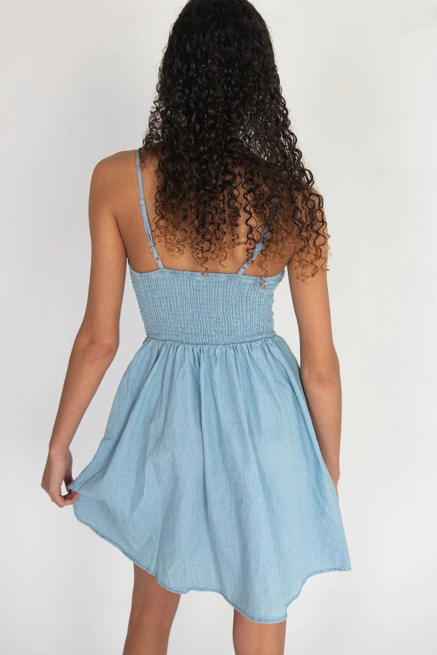 Denim Bustier Bodice Dress