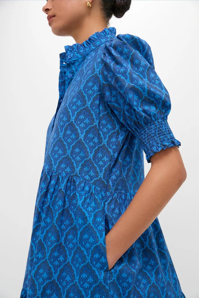 Navy & Cerulean Floral Bennett Maxi Dress