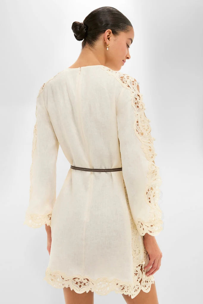 Cream Awaken Embroidered Tunic