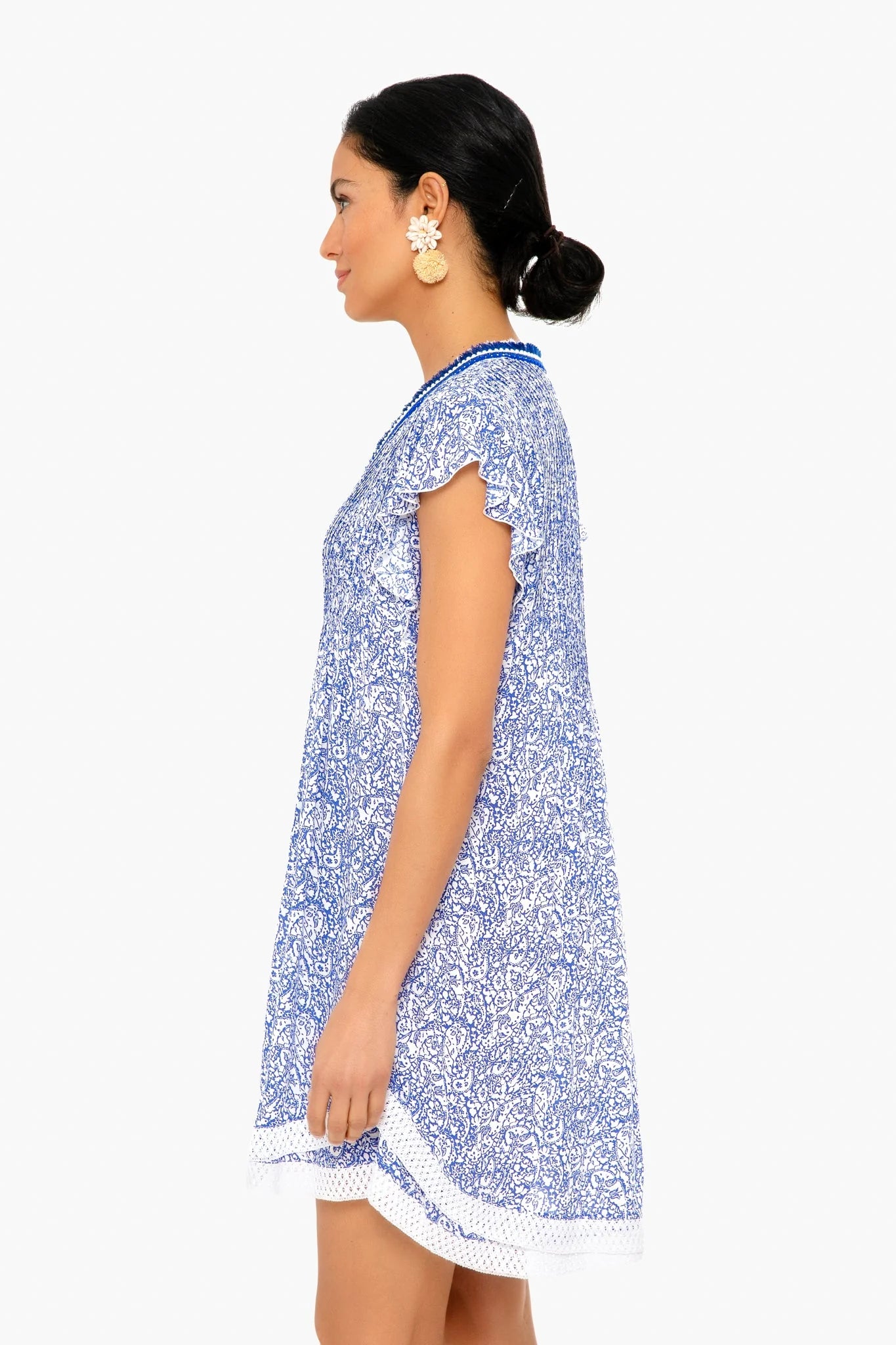 Blue Canary Sasha Trimmed Mini Dress