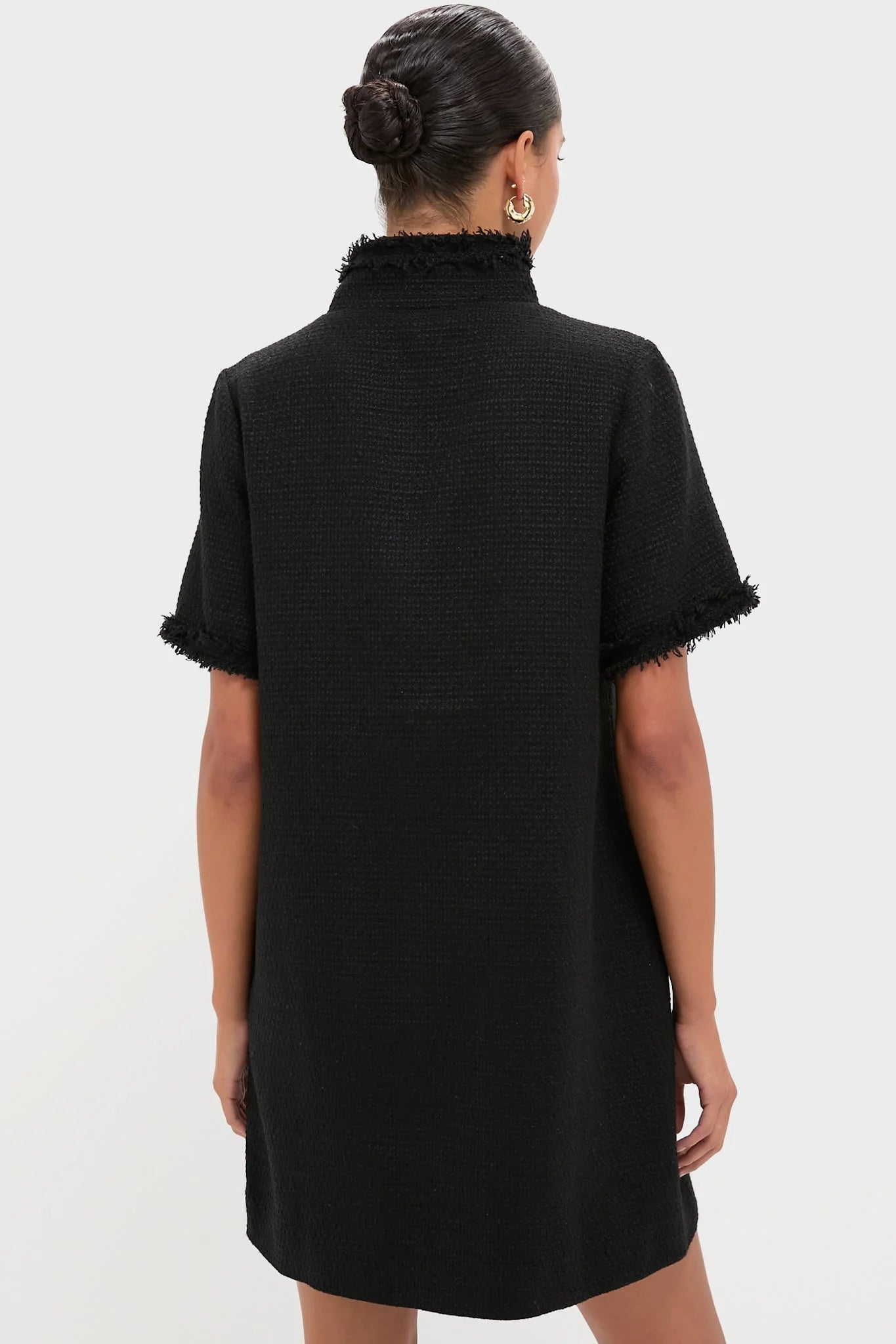 Black Tweed Ophelia Dress