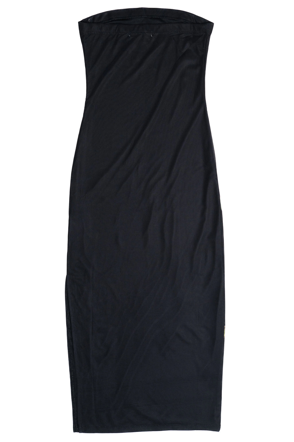 Rose Graphic Mesh Midi Tube Dress