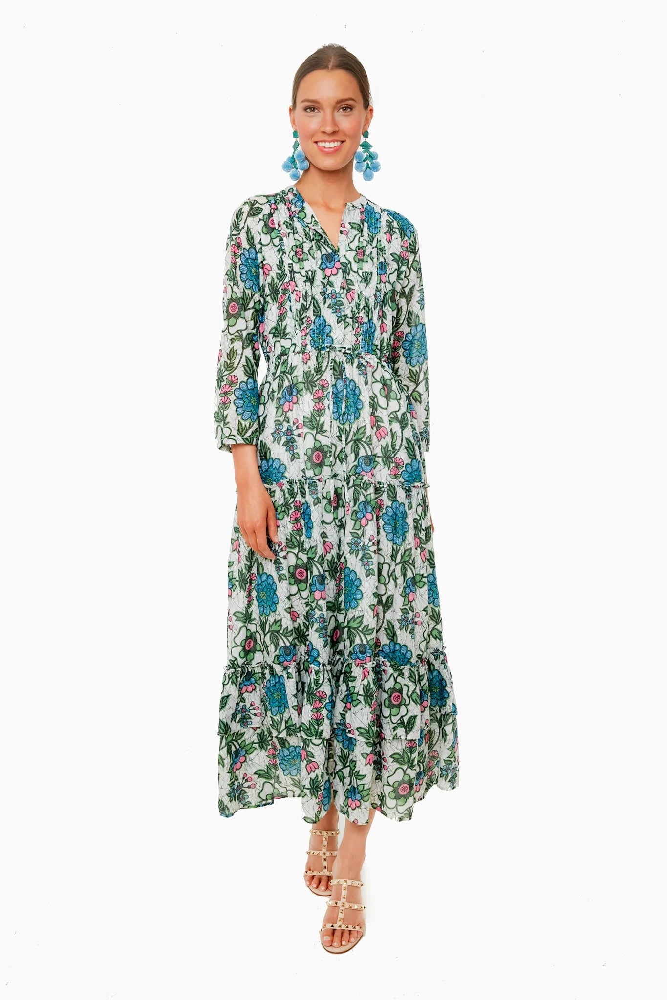 Freyja Flower White Bazaar Dress