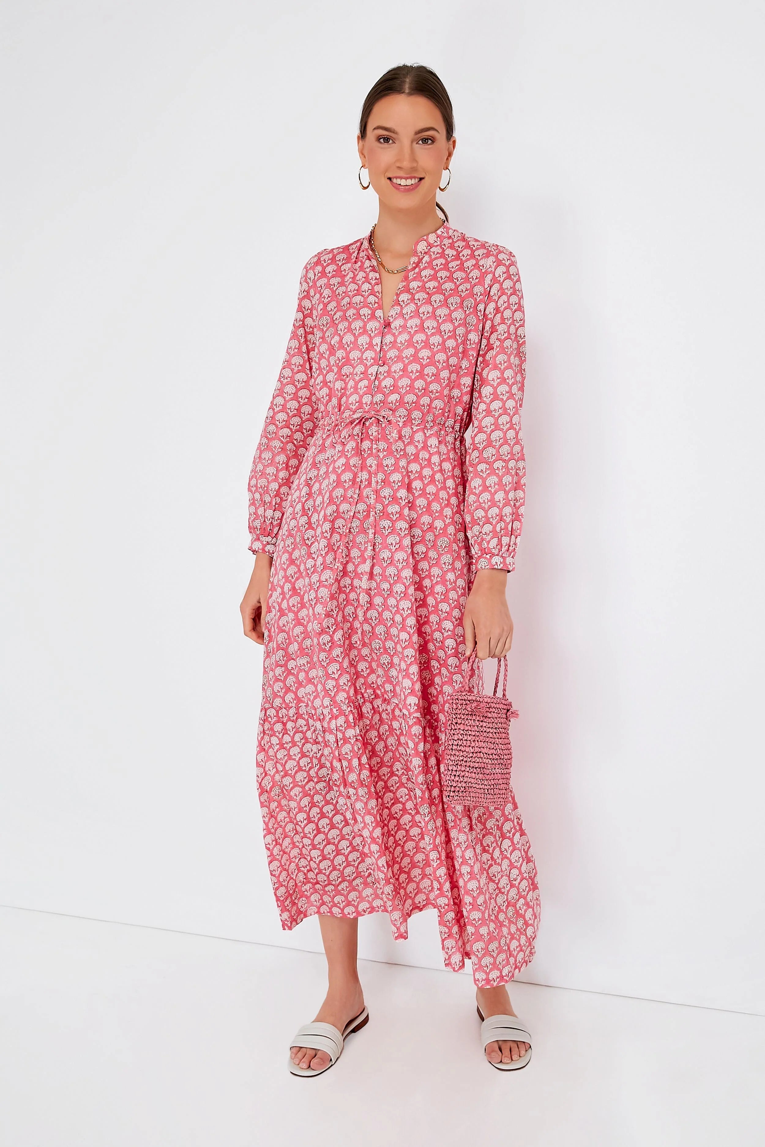 Crescent Flower Bon Pink Frances 3 Dress