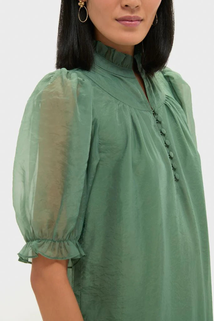 Green Chiffon Selena Maxi Dress