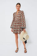 Brown Maple Short Savannah Climbing Ivy Dress