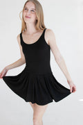 Pleated Skort Mini Dress