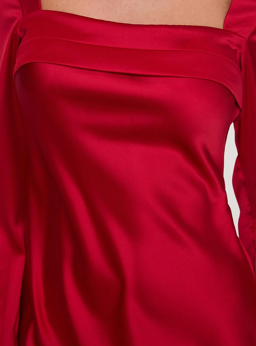 Phillipa Long Sleeve Mini Dress Red