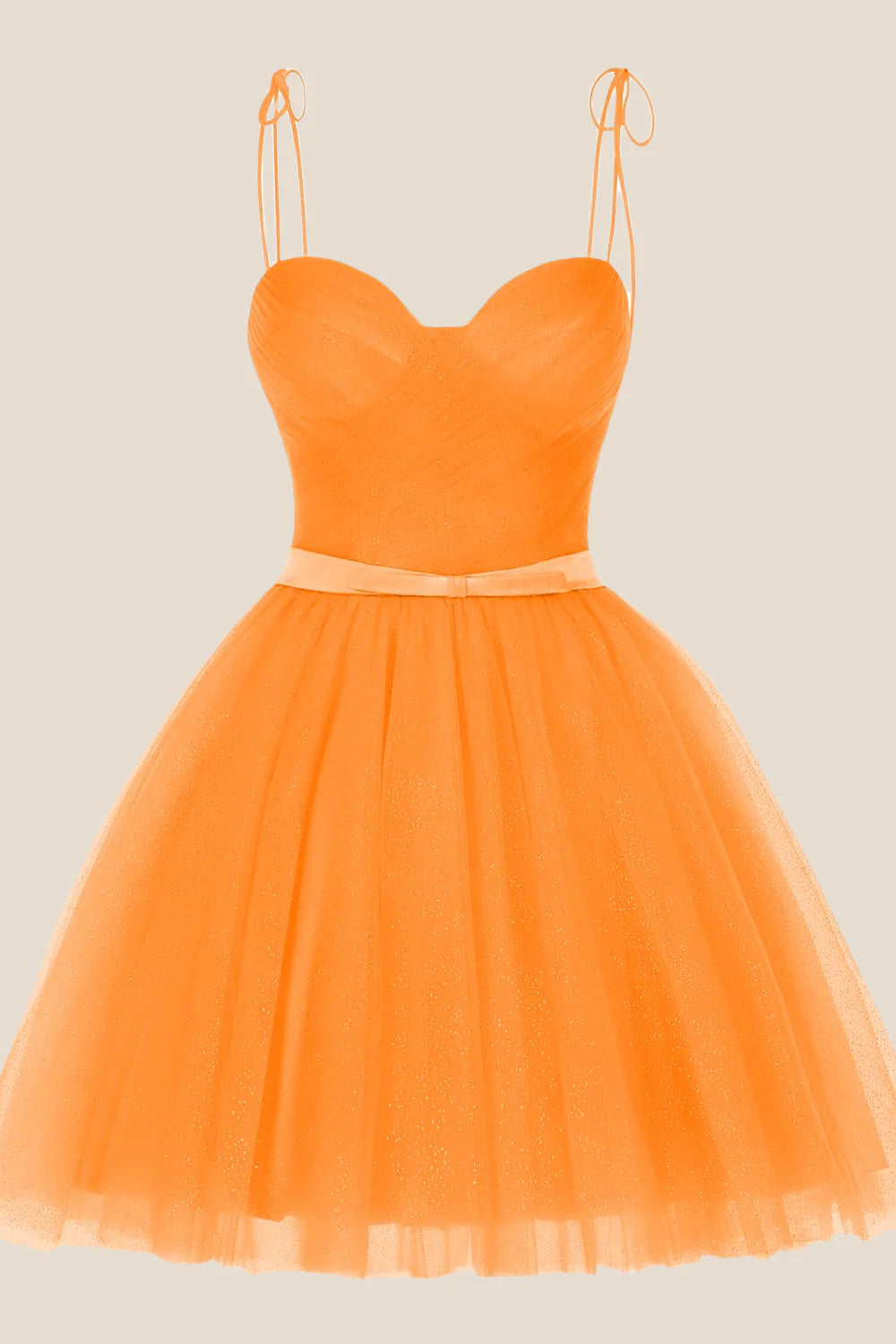 Lavender Sparkle Tulle Short Dress with Belt
