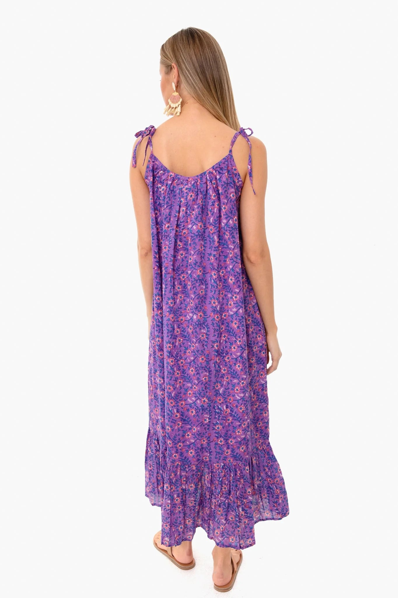 Violet Wildflower India Sundress