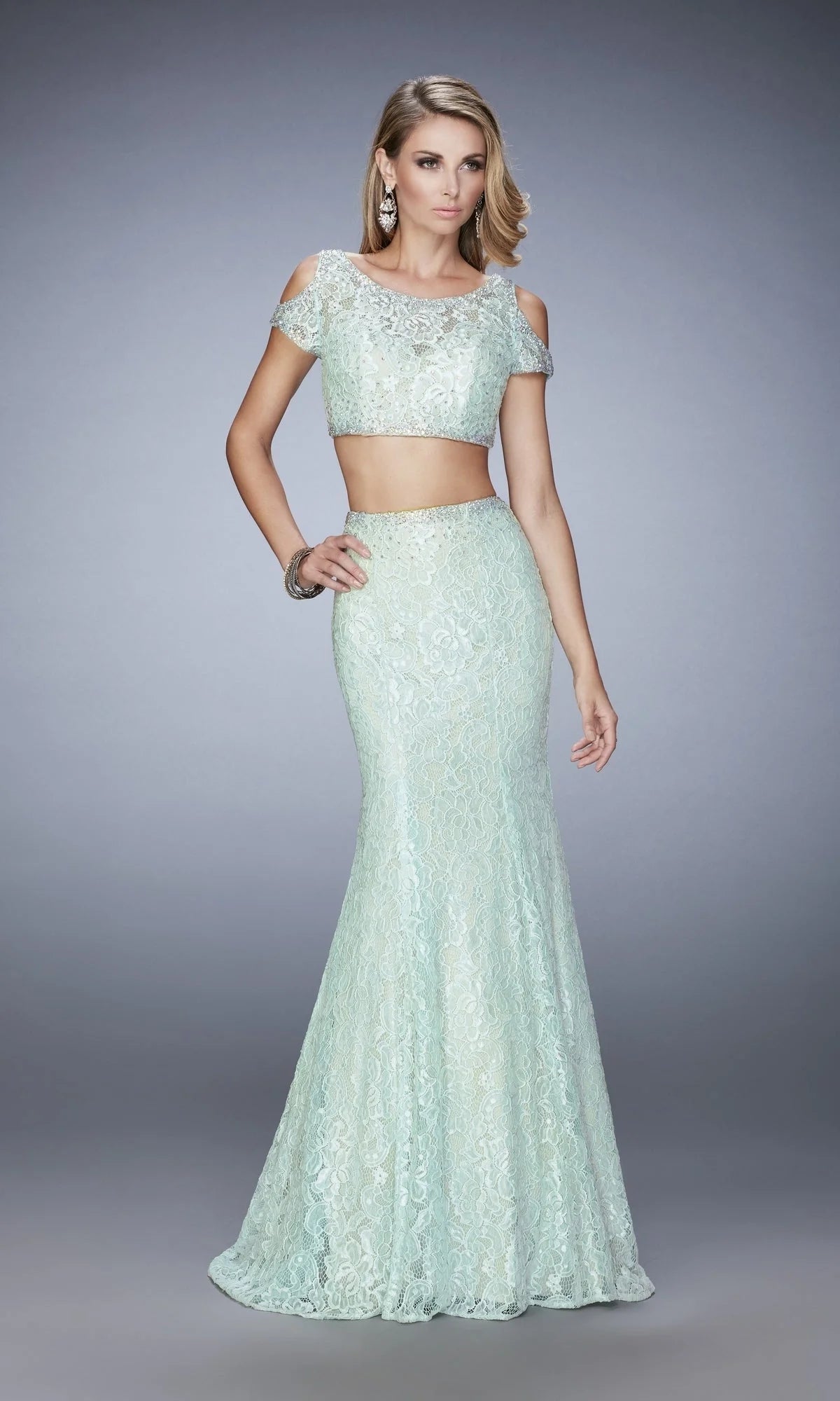 Long Formal La Femme Dress 22339