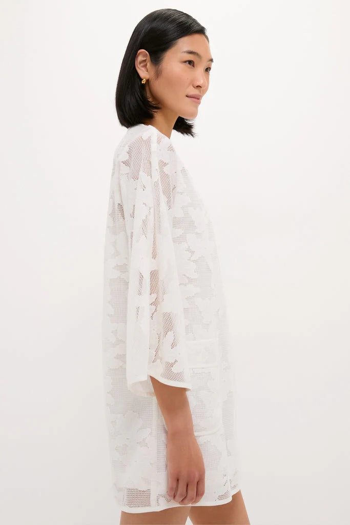 White Floral Lace Sidney Coverup
