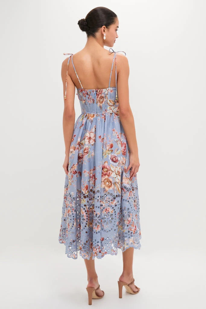 Chambray Floral Awaken Picnic Dress