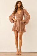 In Heaven Mini Dress - Chocolate