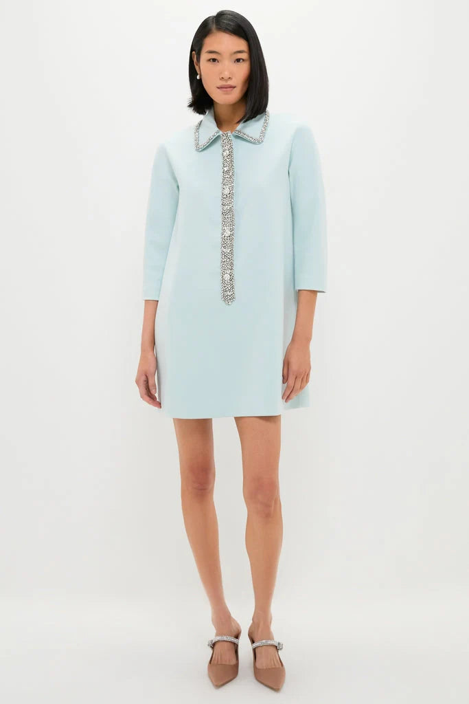Ice Blue Embellished Nicola Dress