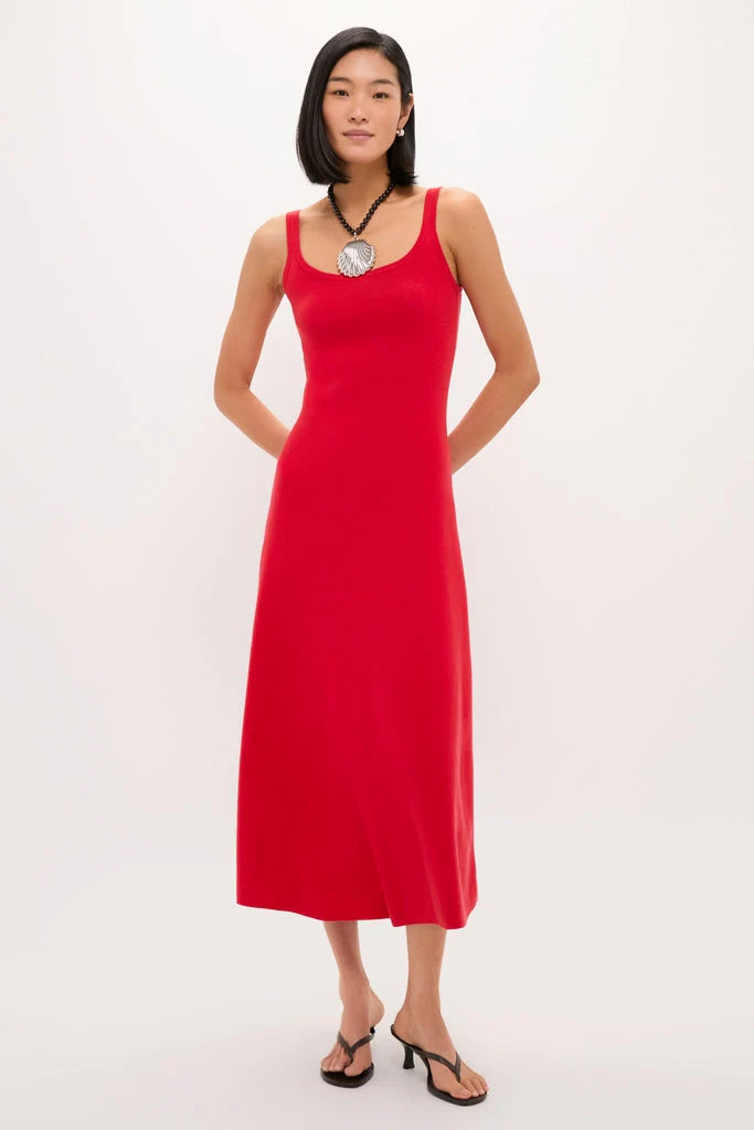 Red Knit Barrington Dress