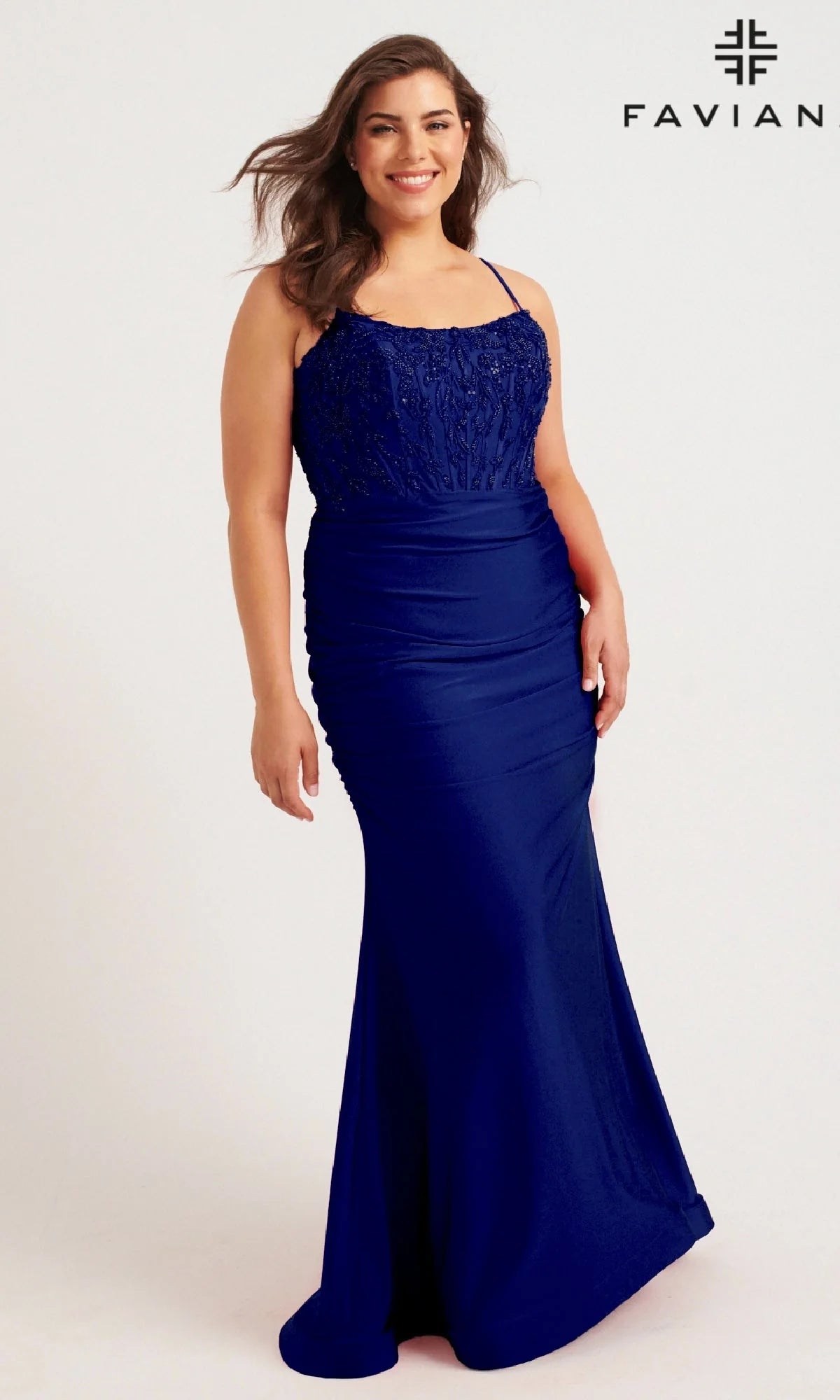 Faviana Long Plus-Size Formal Dress 9569