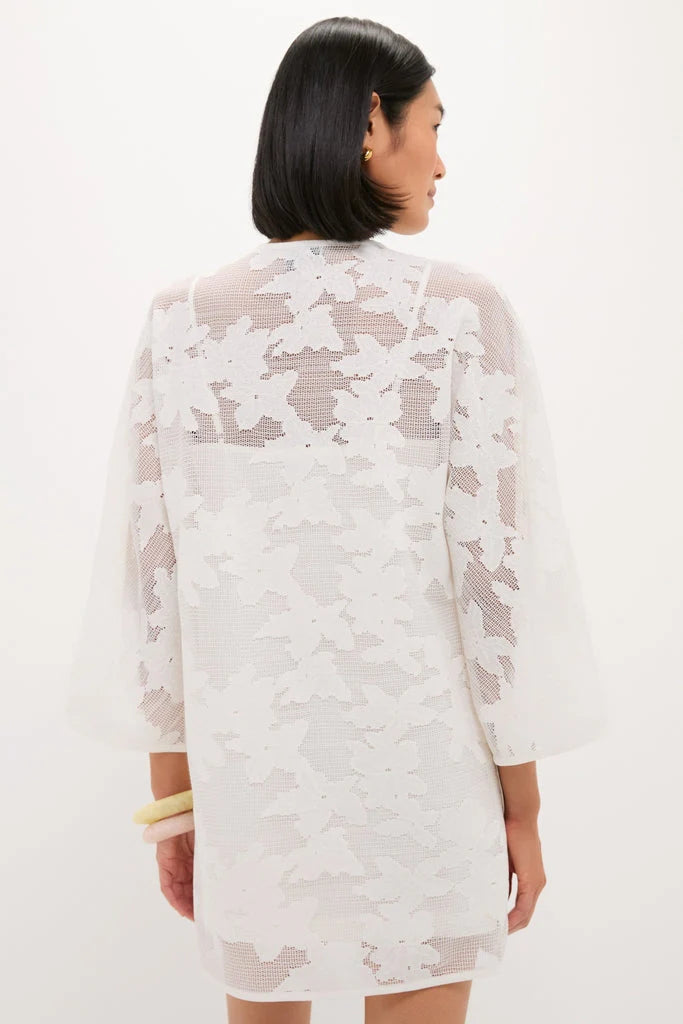 White Floral Lace Sidney Coverup