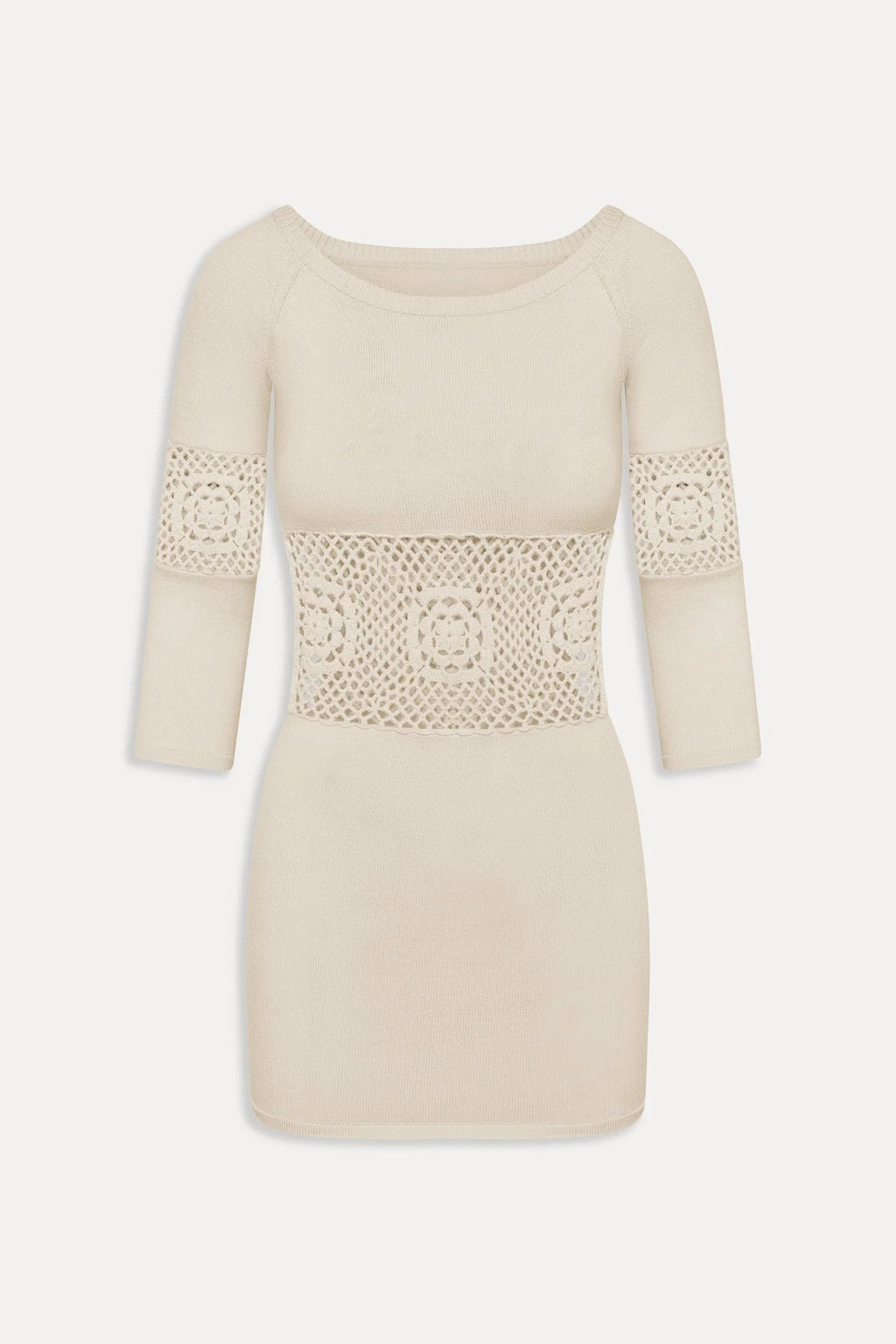 Festival Crochet Knit Mini Dress - Bunny