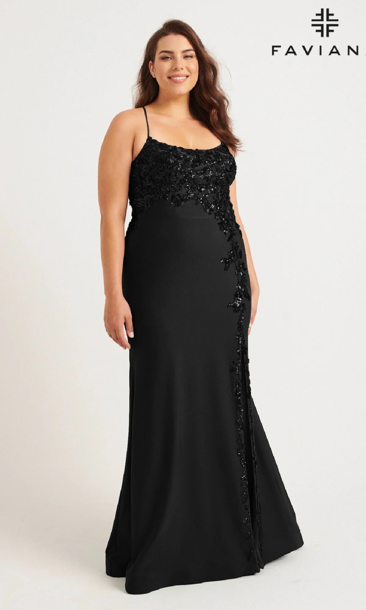 Faviana Long Plus-Size Formal Dress 9570