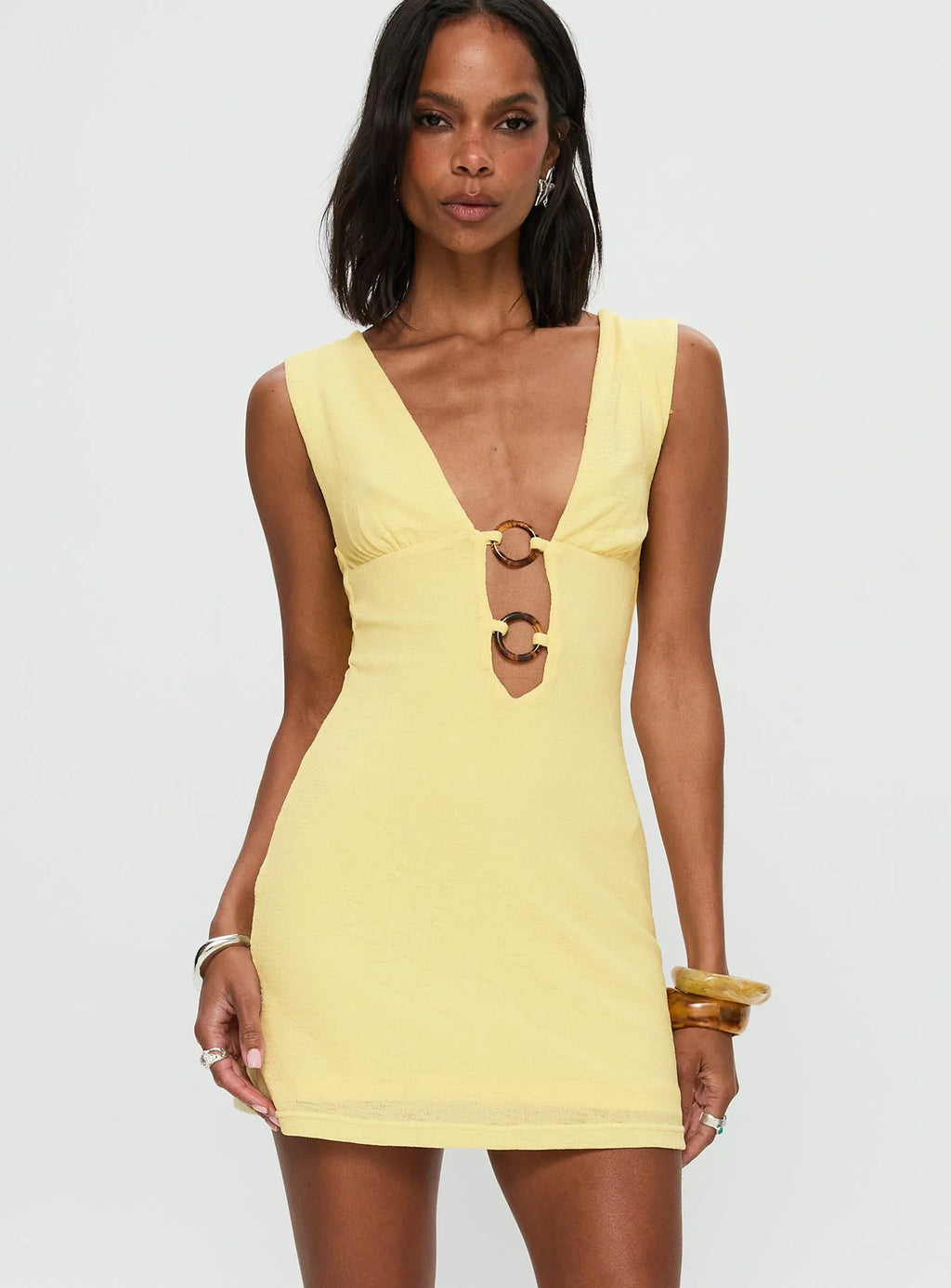 Steward Mini Dress Lemon