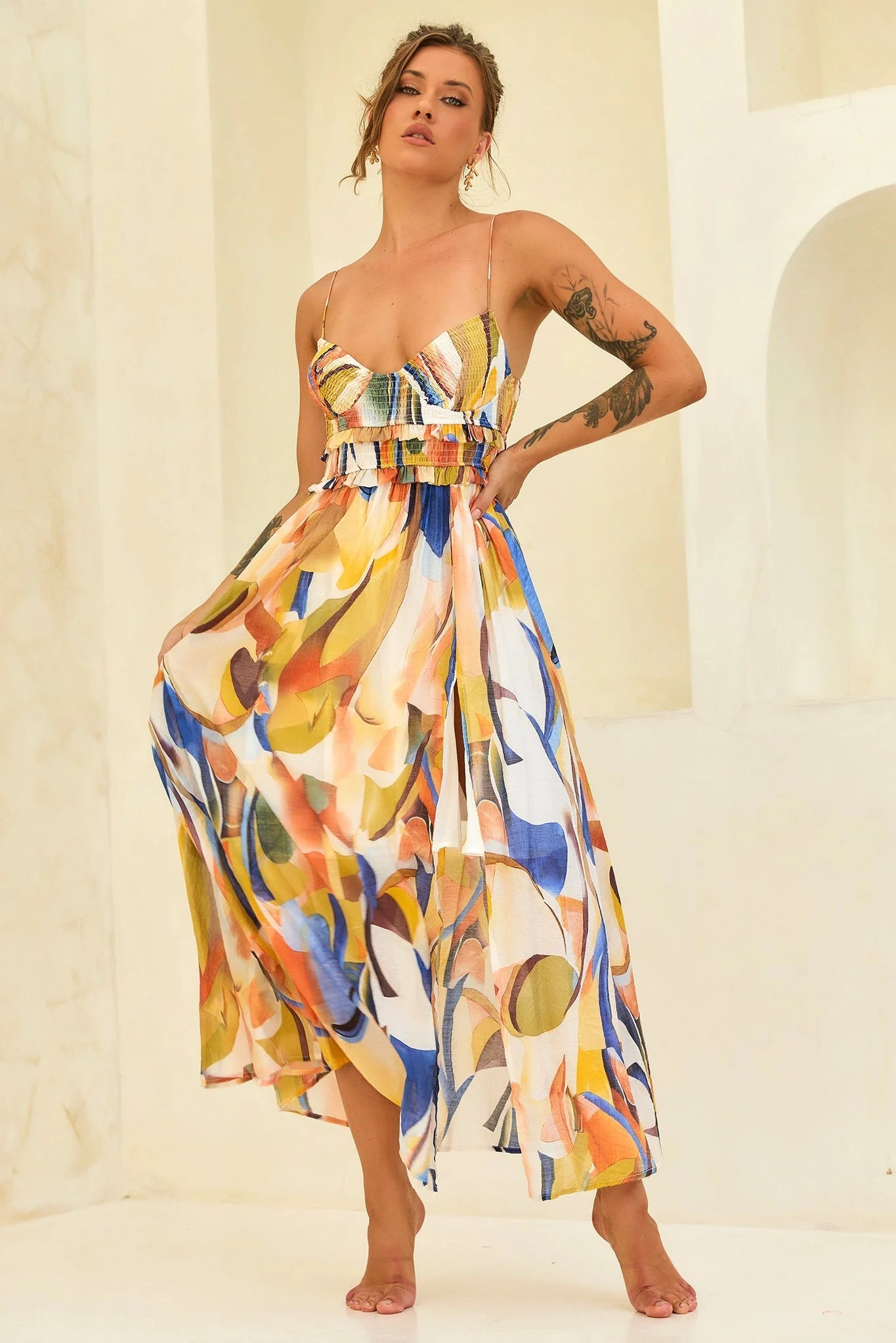 Radiance Maxi Dress - Blue Multi