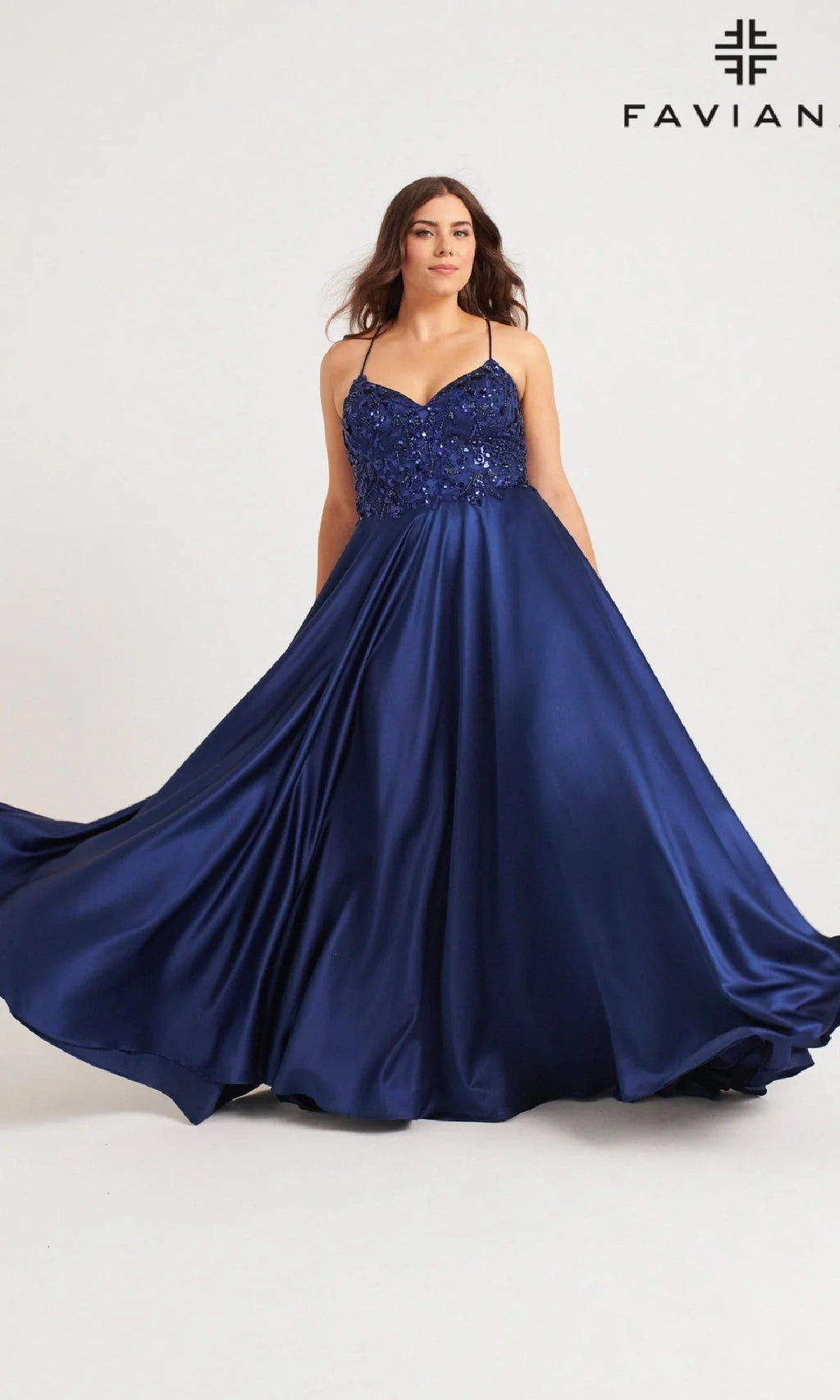 Faviana Long Plus-Size Formal Dress 9578