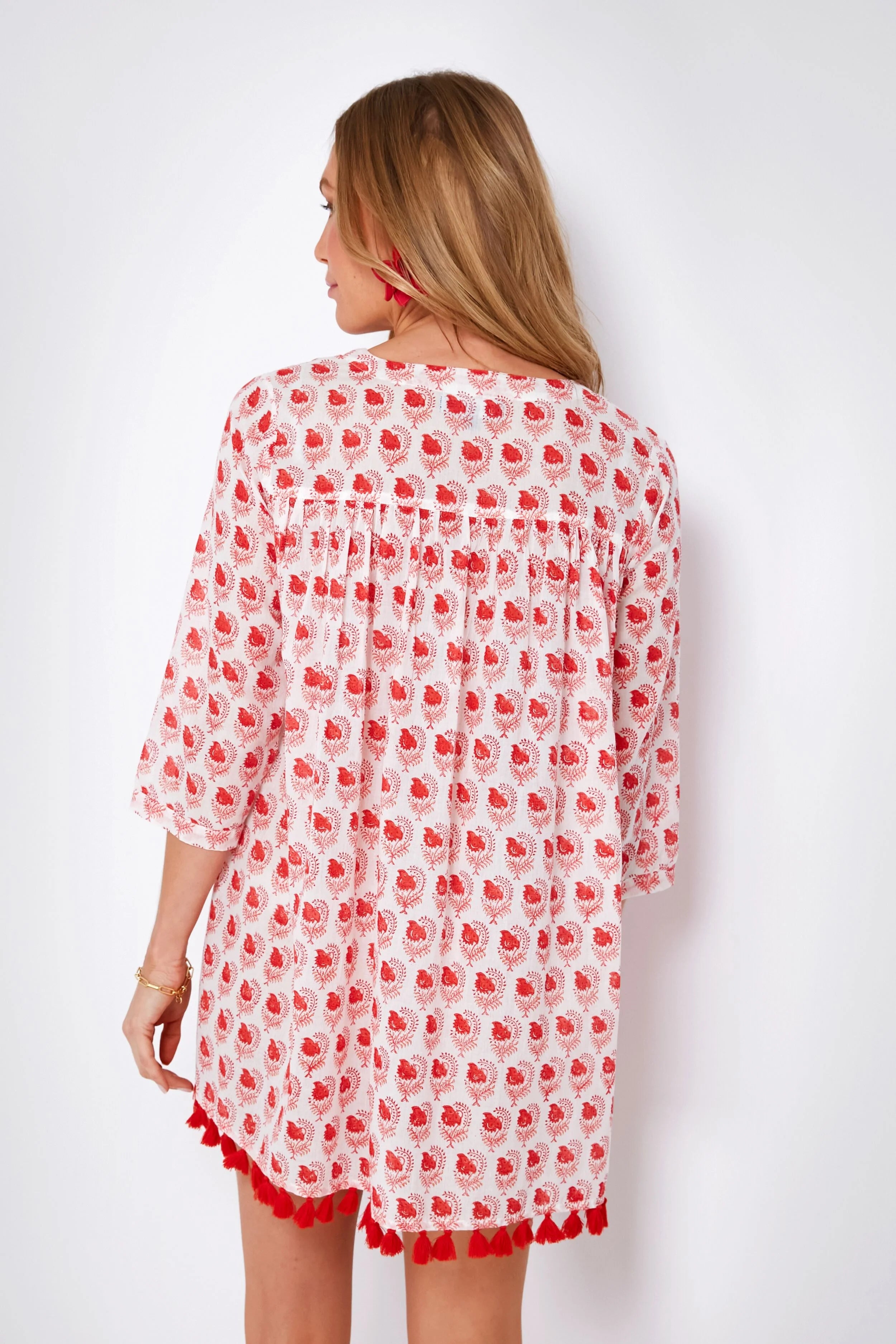 Red Caitlin Seychelles Tunic