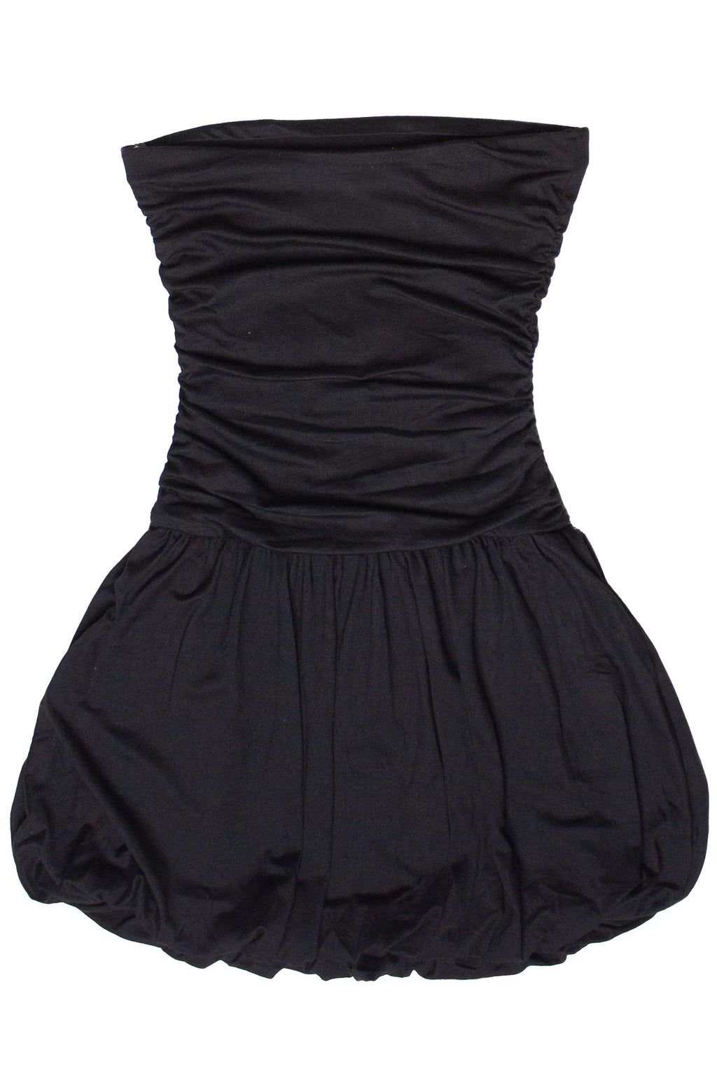 Strapless Bubble Hem Mini Dress