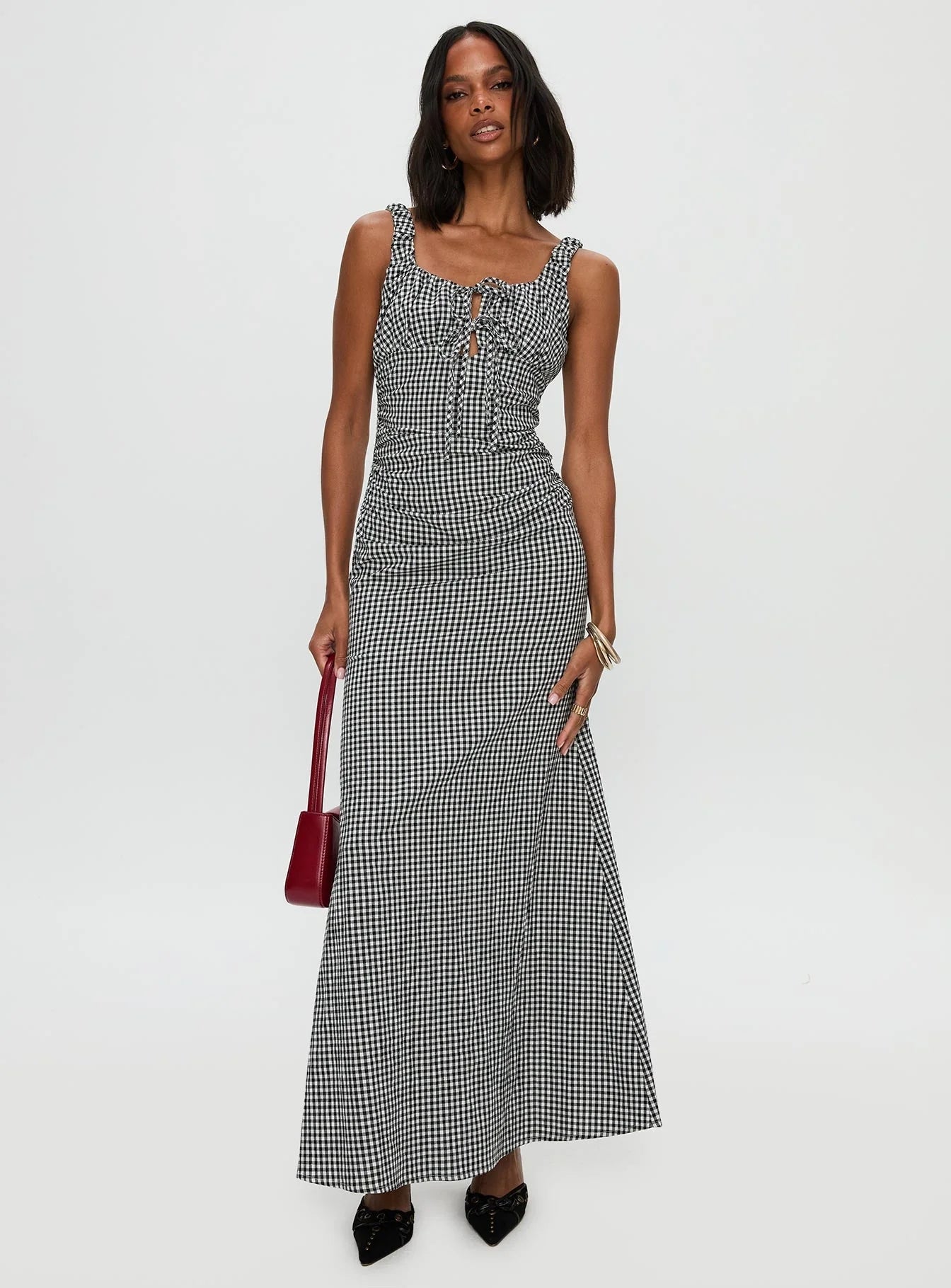 Roundtrip Maxi Dress Black / White